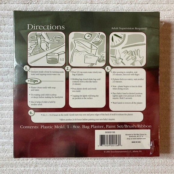 HANDPRINT HOLIDAY EDITION CHRISTMAS ORNAMENT KIT DIY - EXCELLENT ~ NEW, SEALED - Picture 2 of 2